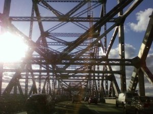 Bridge crossing out of New England